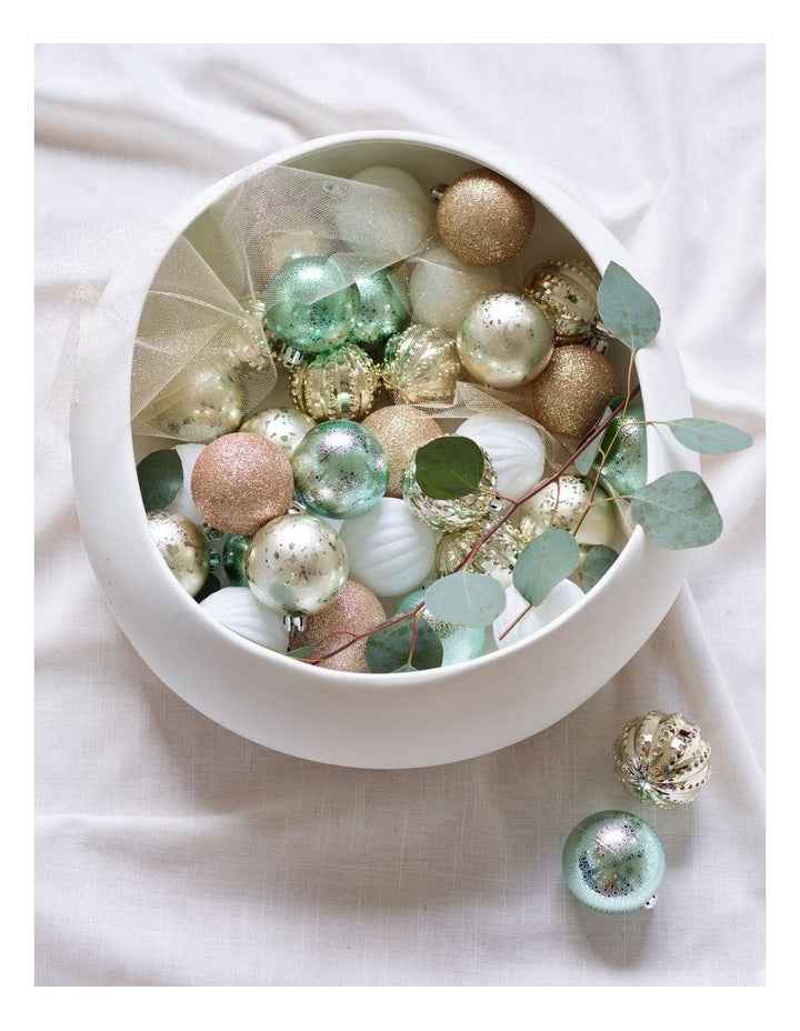 Eucalyptus 50pk Shatterproof Ornaments 6cm in Asst. Colours