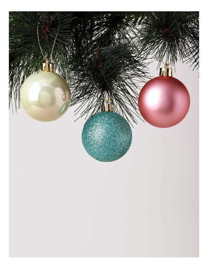 Candyland Christmas 50pk Shatterproof Ornaments 6cm in Pastel