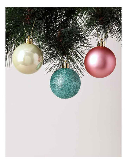 Candyland Christmas 50pk Shatterproof Ornaments 6cm in Pastel