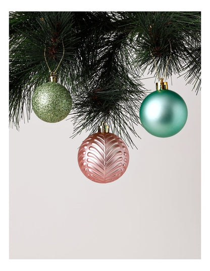 Candyland Christmas 100pk Shatterproof Baubles 5/6/7cm in Pastels