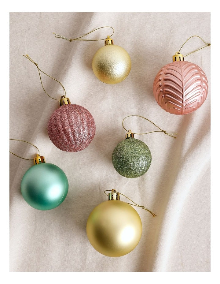 Candyland Christmas 100pk Shatterproof Baubles 5/6/7cm in Pastels