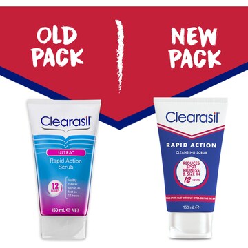 Clearasil Rapid Action Cleansing Face Scrub 150mL