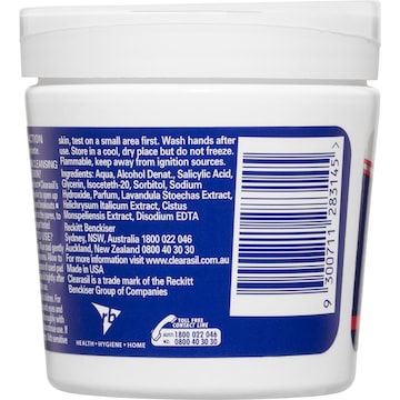 Clearasil Rapid Action Pimple Face Cleanser Pads 65 pack