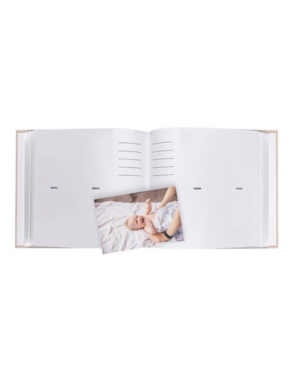 Plush Linen Photo Album 200 Photo Capacity in Peony