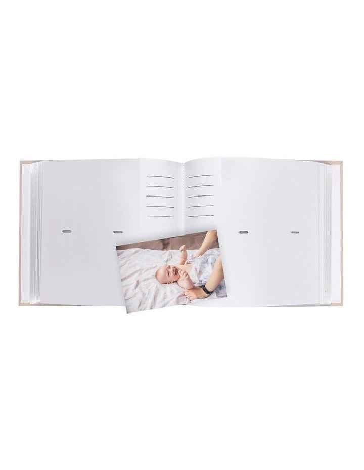 Plush Linen Photo Album 200 Photo Capacity in Peony
