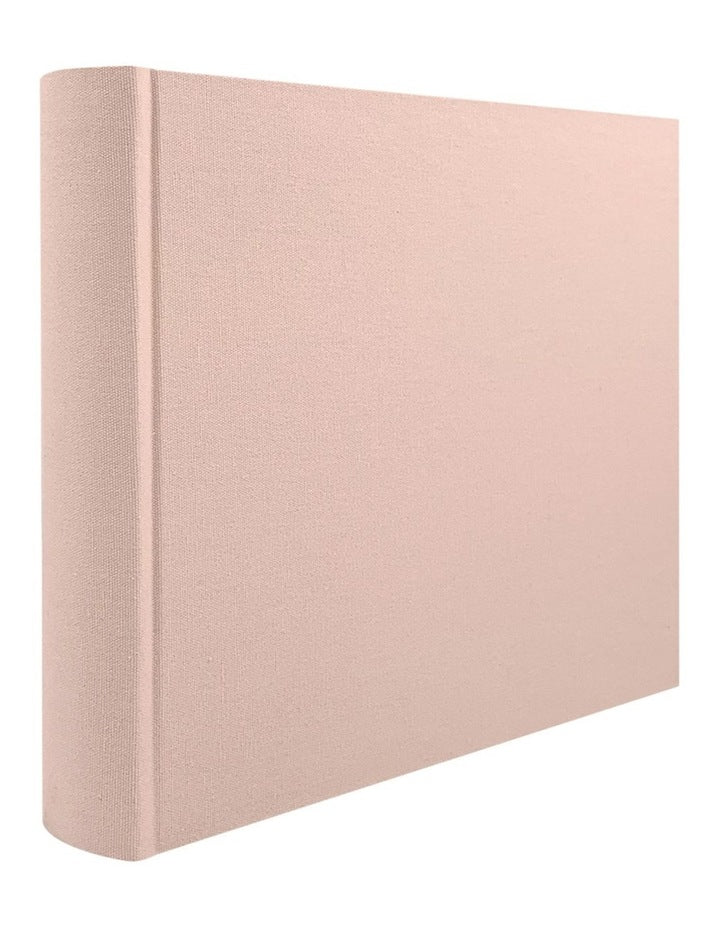 Plush Linen Photo Album 200 Photo Capacity in Peony
