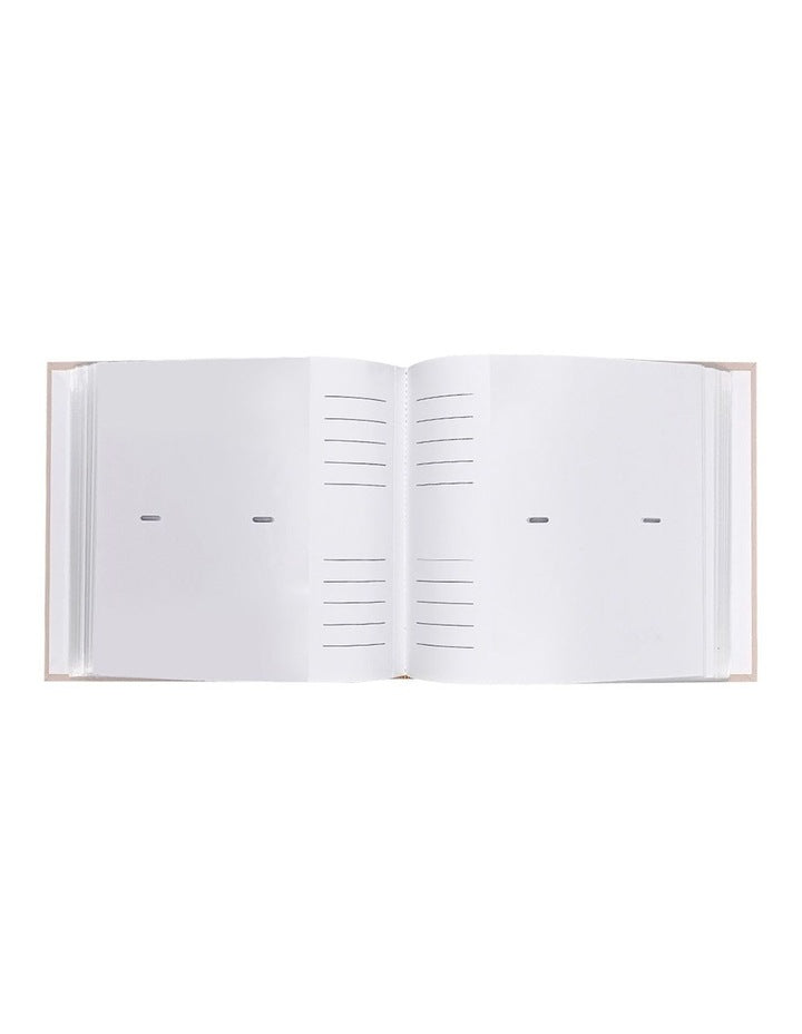 Plush Linen Photo Album 200 Photo Capacity in Peony