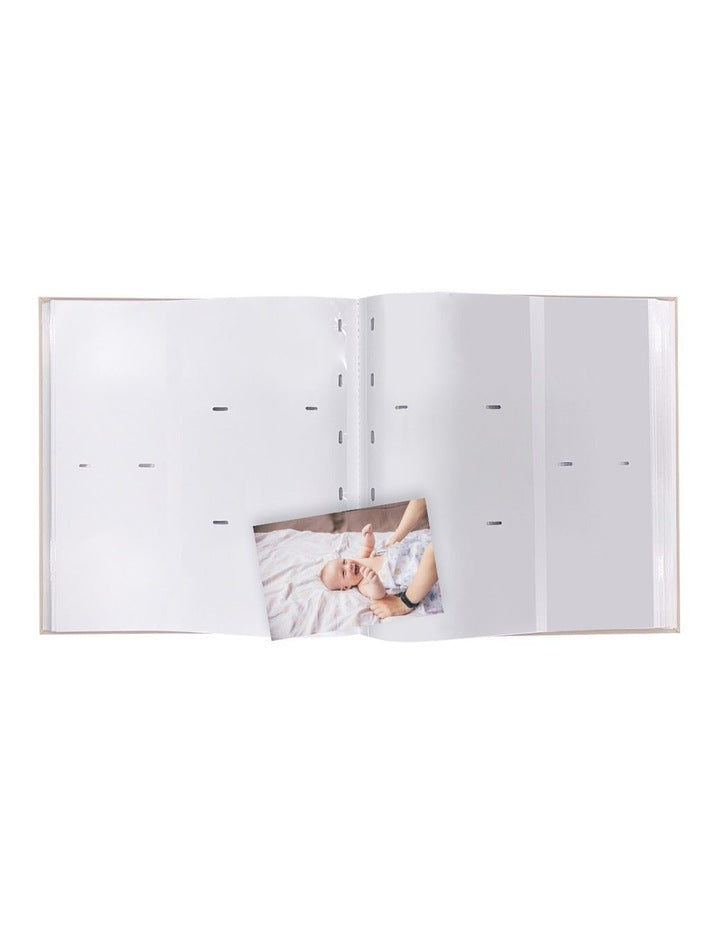 Plush Linen Photo Album 500 Photo Capacity in Peony