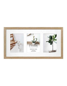 Timber Collage Photo Frame 10x20/5x7(3) in Natural Oak