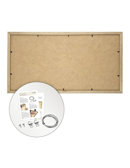 Australian Made Timber Collage Photo Frame 10x20"/5x7"(3) in Natural Oak