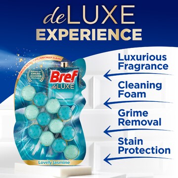 Bref Deluxe Lovely Jasmine Toilet Cleaner Block 50g x 3 pack