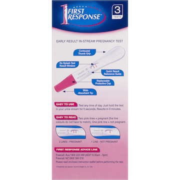 First Response Pregnancy Test Instream 3 pack