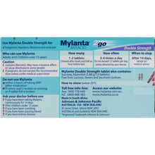 Mylanta 2go Antacid Double Strength Chewable Tablets Lemon Mint 24 Pack
