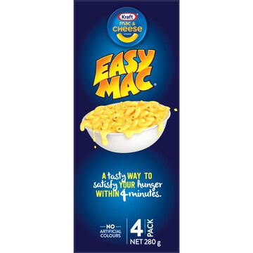 Kraft Easy Mac & Cheese Macaroni Pasta Cheesy Chicken Noodles 280g