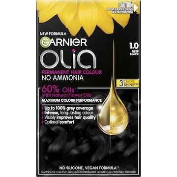 Garnier Olia Permanent Hair Colour Deep Black each
