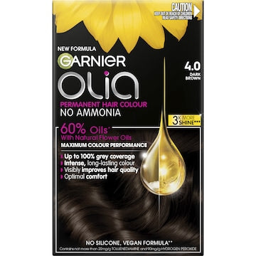 Garnier Olia Permanent Hair Colour Dark Brown each