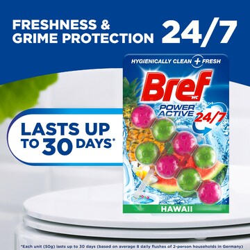 Bref Power Active Hawaii Toilet Cleaner Block 50g x 2 pack