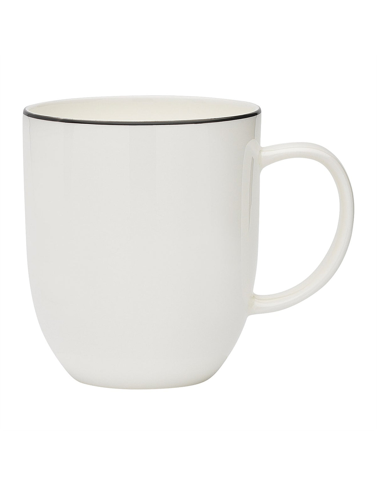 Storm 380ml Fine Bone China Mug White Granite