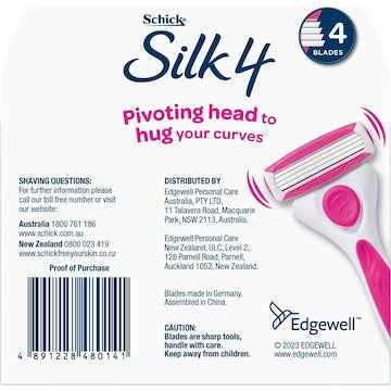 Schick Razor Blades Quattro For Women Cartridges 4 pack
