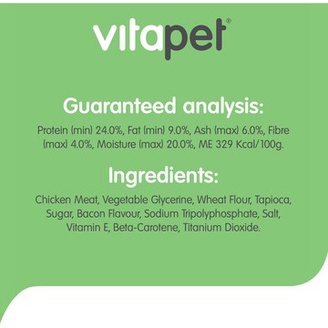Vita Pet Jerhigh Real Chicken Bacon Dog Treats 100g