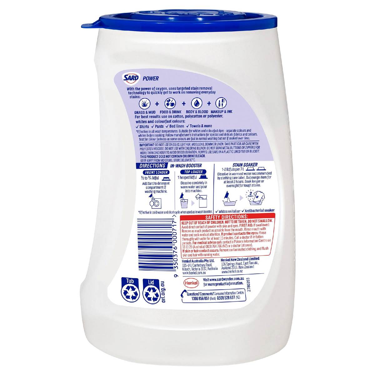 Sard Power Stain Remover Powder Soaker 1kg