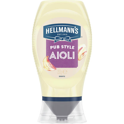 Hellmann's Garlic Aioli Squeeze Mayo 252g