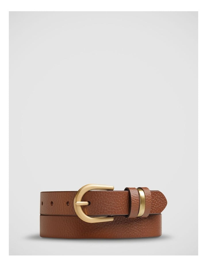 Over And Over Belt in Tan