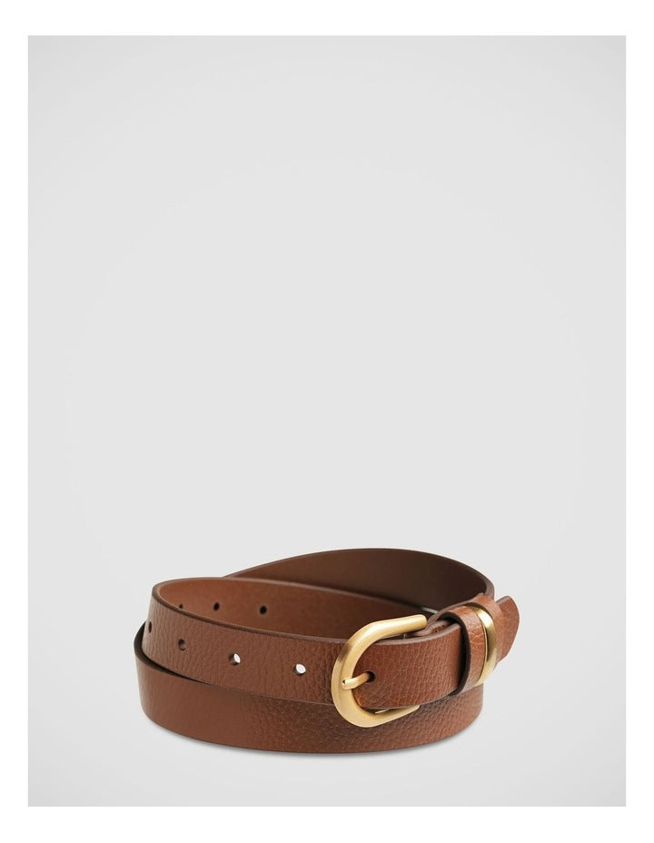 Over And Over Belt in Tan