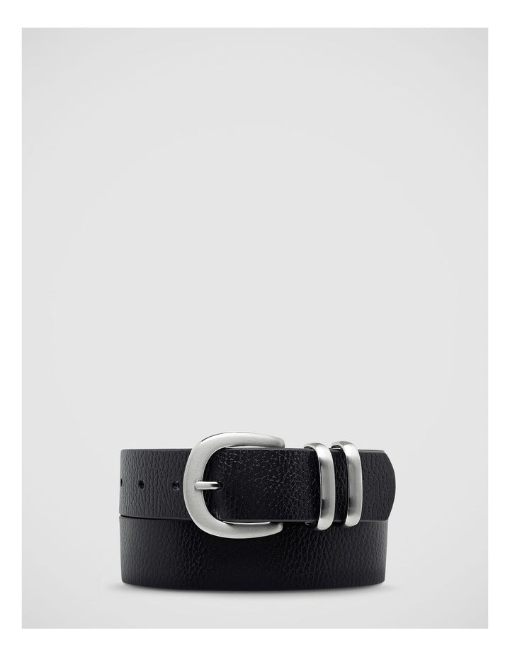 Let It Be Belt in Black