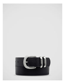 Let It Be Belt in Black