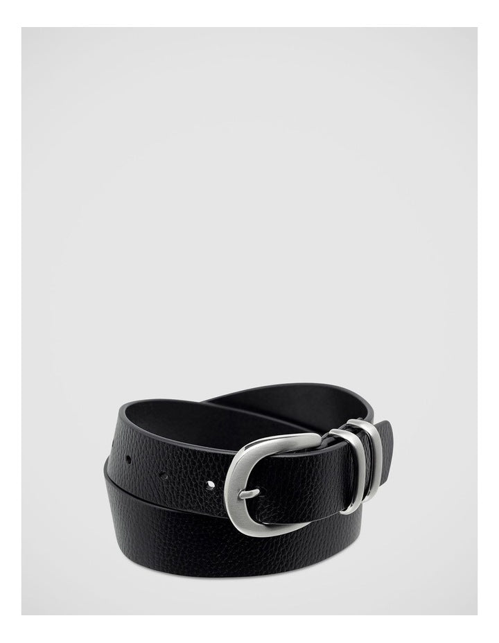 Let It Be Belt in Black