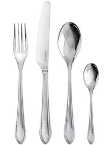 Kemble Texture Cutlery Set 24 Piece in Silver