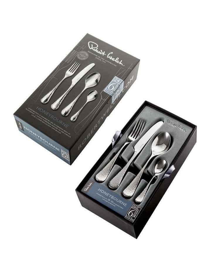 Honeybourne Cutlery Set 24 Piece Gift Boxed in Silver
