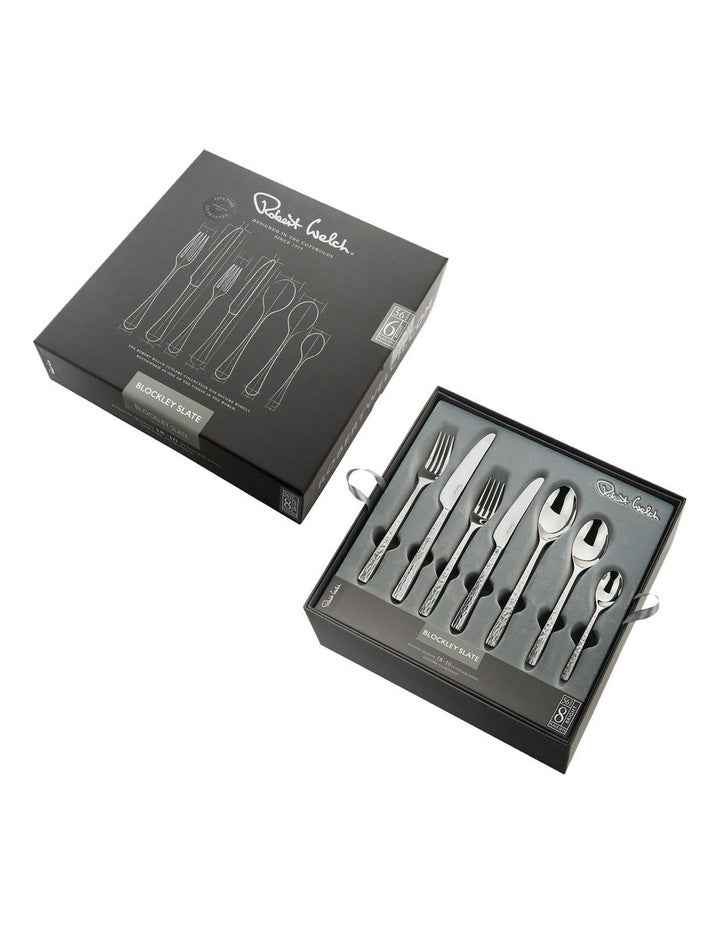 Blockley Slate Cutlery Set 56 Piece Gift Boxed in Silver