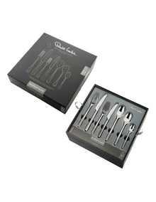 Blockley Slate Cutlery Set 56 Piece Gift Boxed in Silver