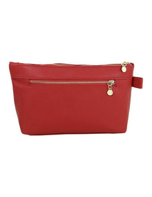 Premium Luxe Large Cosmetic Bag in Red