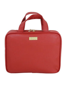 Premium Large Hold All Cosmetic Bag in Red