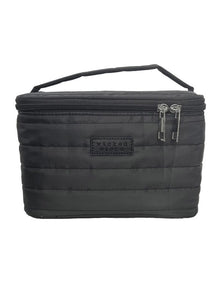Quilted Small Vanity Case in Black