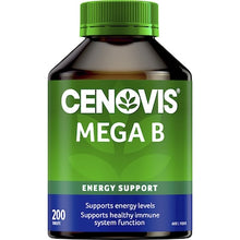 Cenovis Mega Vitamin B Tablets With B3 B6 B12 + Biotin For Energy 200 pack