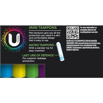 U by Kotex Tampons Mini 16 pack