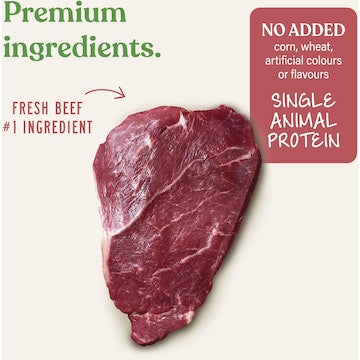 Open Paddock Beef Jerky Strips Dog Treats 100g