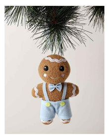 Candyland Christmas Assorted Plush Gingerbread Ornament 9cm in Multi