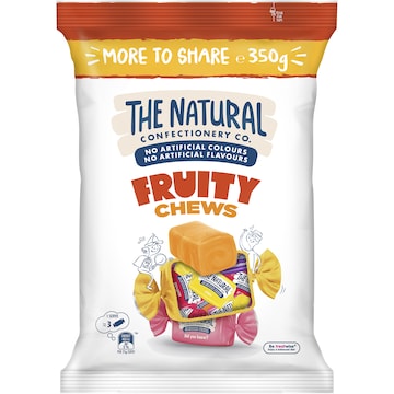 The Natural Confectionery Co. Fruity Chews Lollies 350g