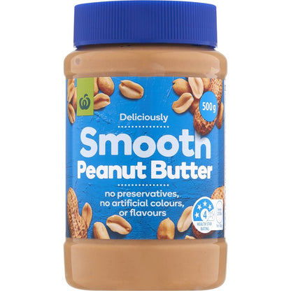 Woolworths Smooth Peanut Butter 500g
