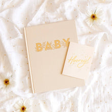 Fox & Fallow Baby Book Buttermilk Baby Journal Keepsake Memory Book (Hardcover)