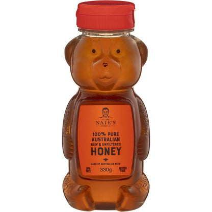 Nature Nate's Honey Bear Australian Honey 330g