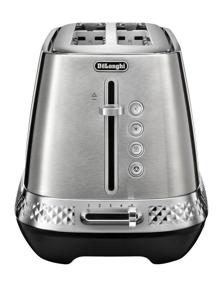 Diadema Long Slot Toaster in Platinum CTV3003M