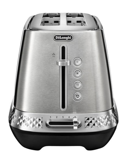 Diadema Long Slot Toaster in Platinum CTV3003M