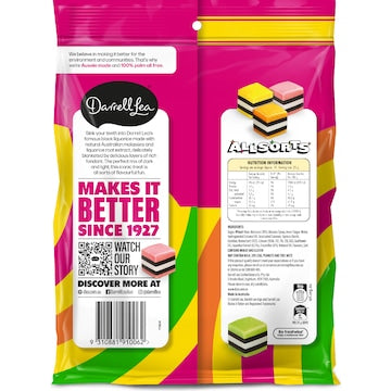 Darrell Lea Liquorice Allsorts Share Bag 470g