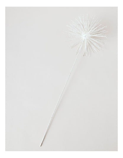 Nostalgia Christmas Plastic Starbust Pick 50cm in Silver